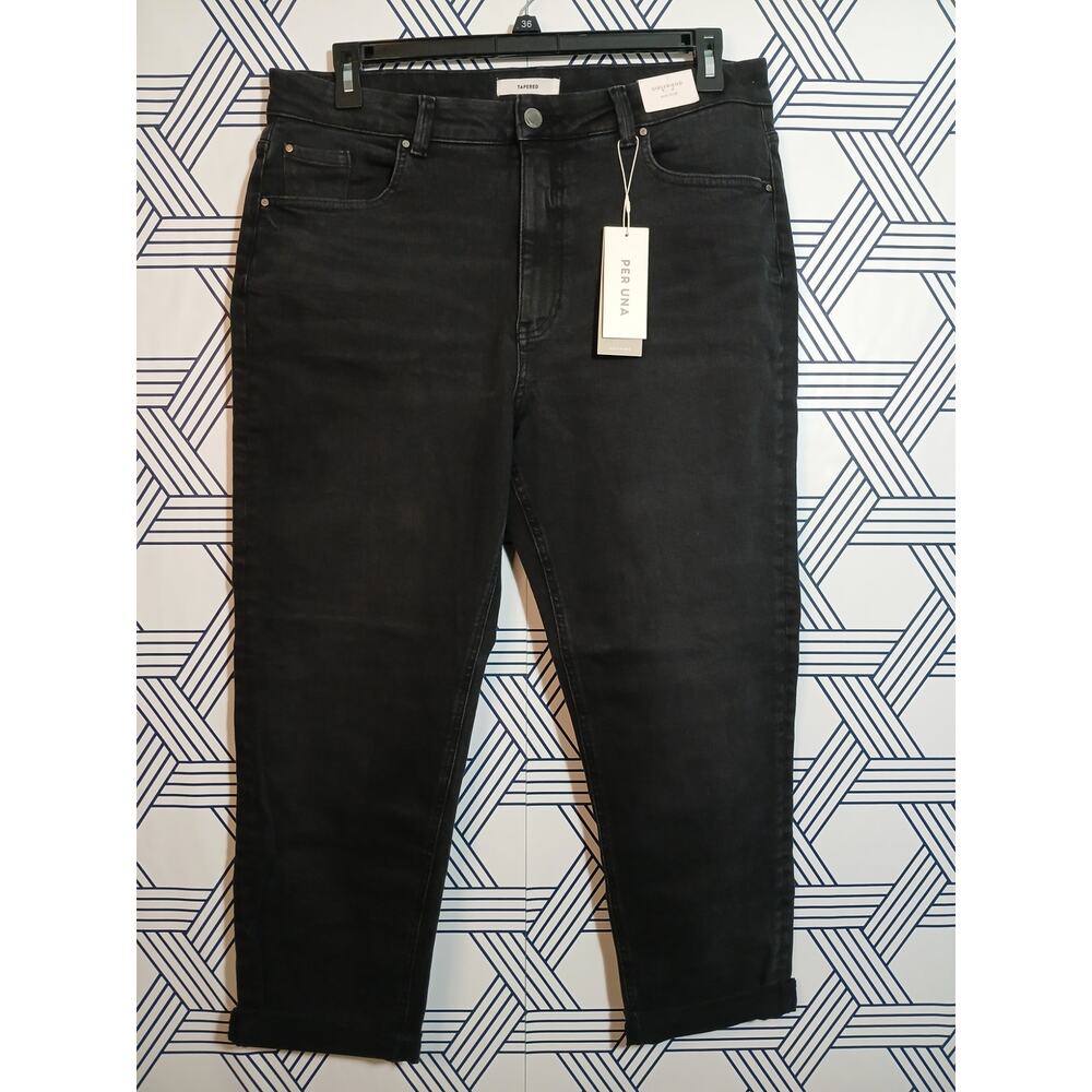 NWT Per Una Girlfriend Tapered Mid Rise Pants Minimalist Capsule